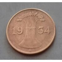 1 пфенниг, Германия 1934 A