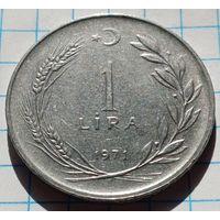 Турция 1 лира, 1971     ( 1-8-5 )