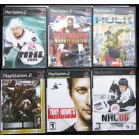 Игры ( 6 шт. ) для  Sony PlayStation 2  б/у набор 3