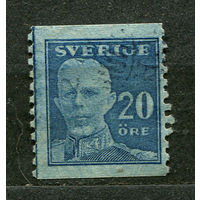 Король Густав V. Рулонная марка. Швеция. 1920