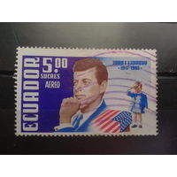 Эквадор, 1964. 1-ая годовщина смерти Дж. Кеннеди