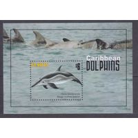 2011 Сент-Китс 1183/B106 Морская фауна - Дельфины 5,00 евро