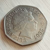 Великобритания 50 пенсов 2007г.