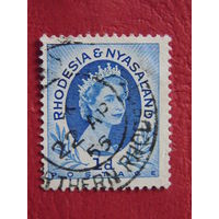 Родезия Ньясаленд. Королева Елизавета II. 1954 г.