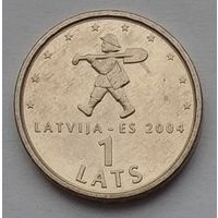 Латвия 1 лат 2004 г. Мальчик с пальчик