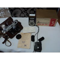 Фотоаппарат Фэд3 с коробкой и паспортом.