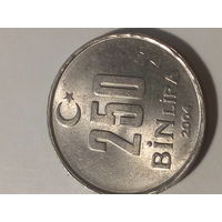 250 лира  Турция 2004