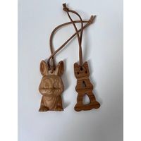 Кролик деревянный на елку Дуб Цена разная