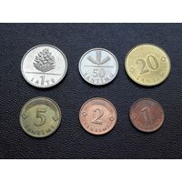 1.лат 1992-2009  50.20.10.5.2.1 сантим Латвия