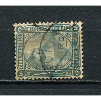 Египет - 1884/1902 - Сфинкс и пирамиды Хеопса 5Р - [Mi.35] - 1 марка. Гашеная.  (LOT EN8)-T10P4