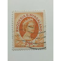 Родезия и Ньясаленд 1954. Королева Елизавета II