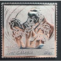 2005 Гамбия 5558 серебро Папа Иоанн Павел II молится руками 6,00 евро