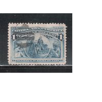 США-1893, (Мих.73), гаш.   , 400-лет открытия Америки, Колумб, (2)