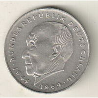 Германия 2 марка 1969 G К.Аденауэр