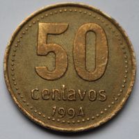 Аргентина, 50 сентаво 1994 г.