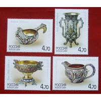 Россия. Серебро из музеев. ( 4 марки ) 2004 года. 3-4.