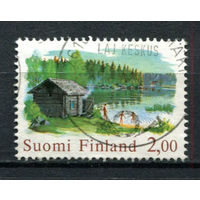 Финляндия - 1977 - Сауна и озеро - [Mi. 810] - полная серия - 1 марка. Гашеная.  (Лот 174AW)