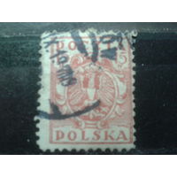 Польша 1919 Стандарт, герб 15 геллеров