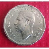 Канада 5 центов 1950 г. #20117