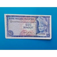 1 ринггит 1967-1972 года. Малайзия. Распродажа.
