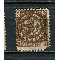 Германия - Гамбург (Hammonia) - Местные марки - 1889 - Корабль 3Pf - [Mi.44A] - 1 марка. MH.  (Лот 88Df)