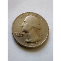 США 25 центов 1967 г