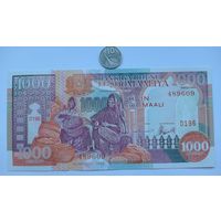 Werty71 Сомали 1000 шиллингов 1996 UNC банкнота