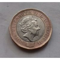 1 фунт, Великобритания 2016 г.