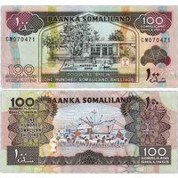 Сомалиленд 100 шиллингов  2002 год   UNC