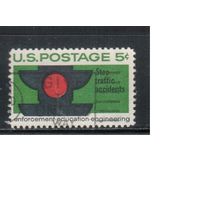 США-1965, (Мих.888) , гаш. , Светофор(одиночка)