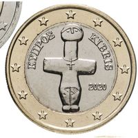1 евро 2020 Кипр UNC из ролла