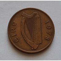 1 пенни 1978 г. Ирландия