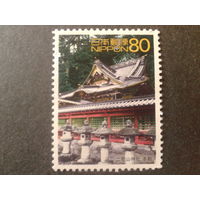 Япония 2001 здание, марка из блока