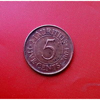 82-20 Маврикий, 5 центов 2004 г. Единственное предложение монеты данного года на АУ