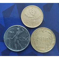 Сборный лот монет Италии ( 3 штуки).