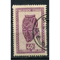Бельгийское Конго - 1947/1950 - Искусство 40C - [Mi.267] - 1 марка. Гашеная.  (Лот 36EX)-T25P1