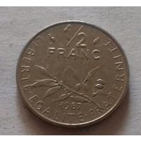 1/2 франка, Франция 1987 г.