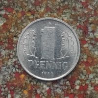 1 пфенниг 1980(А) года ГДР. Красивая монета!