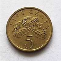 Сингапур 5 центов, 1986