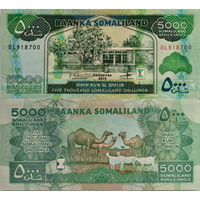 Сомалиленд 5000 Шиллингов 2014 UNC П1-101