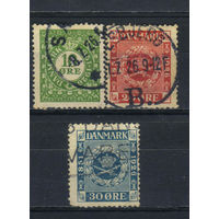 Дания 1926 75 летие датской почты Полная #153-155