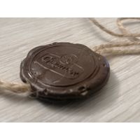 Печать от шоколада "Спартак" + обёртка от шоколада.