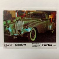 Turbo #198 (Турбо) Вкладыш жевачки Турба. Жвачки
