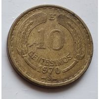 Чили 10 сентесимо, 1970 4-9-24