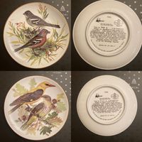 Тарелка коллекционная Птицы Ursula Band Германия цена за 2шт винтаж