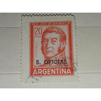Аргентина 1965 Генерал Хосе де Сан Мартин. Служебная марка