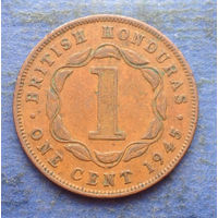 Британский Гондурас колония 1 цент 1945