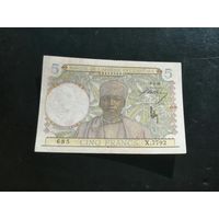 Французская Западная Африка 5  франков 1941