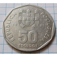 Португалия 50 эскудо, 1989    ( 3-8-3 )