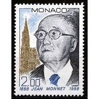 1988 Монако 1871 Жан Монне - дипломат, политик 3,00 евро